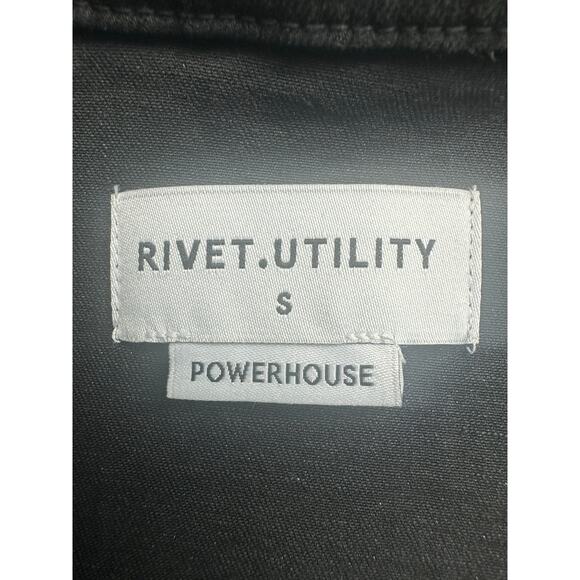 Rivet Utility Size Small Powerhouse Denim Jumpsuit Black $425 MSRP Designer RARE - Picture 8 of 16